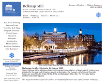 Tablet Screenshot of belknapmill.org